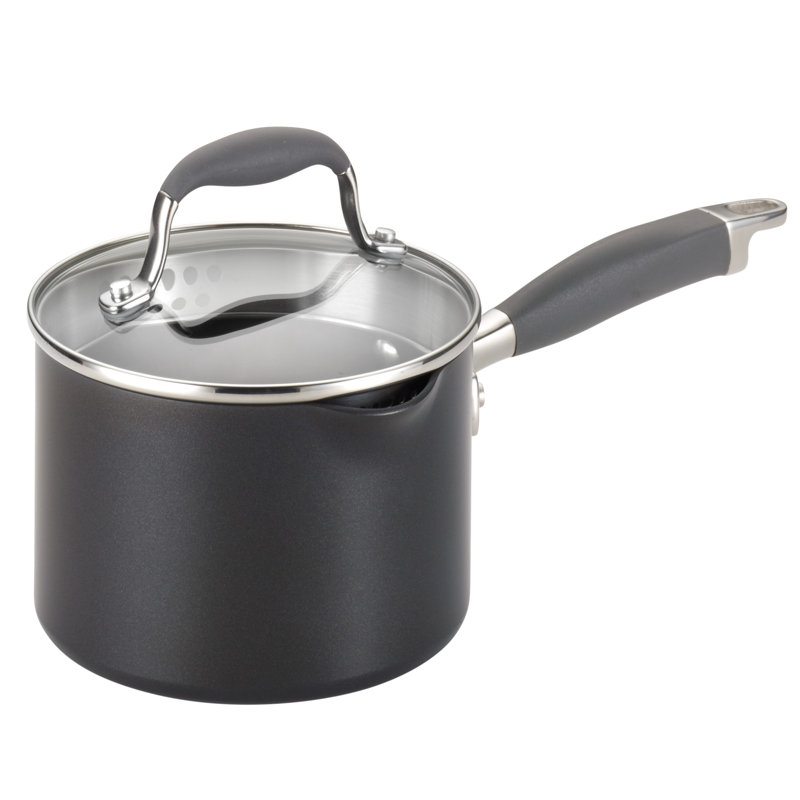 Anolon 2 qt. NonStick Aluminum Saucepan with Lid & Reviews Wayfair